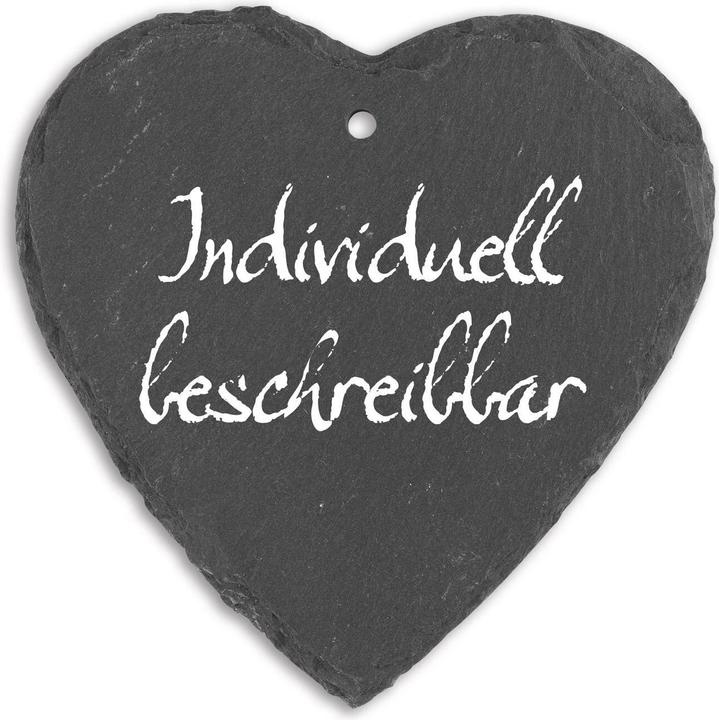 Produktbild Hoberg Pflanzschilder Set Schiefer Herz, 10 Stück, Zubehörtyp (40 cm, 10 cm)