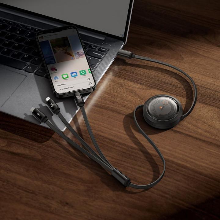 Image du produit Baseus USB type C - Micro USB B, Lightning, USB type C (1.10 m, USB 2.0)