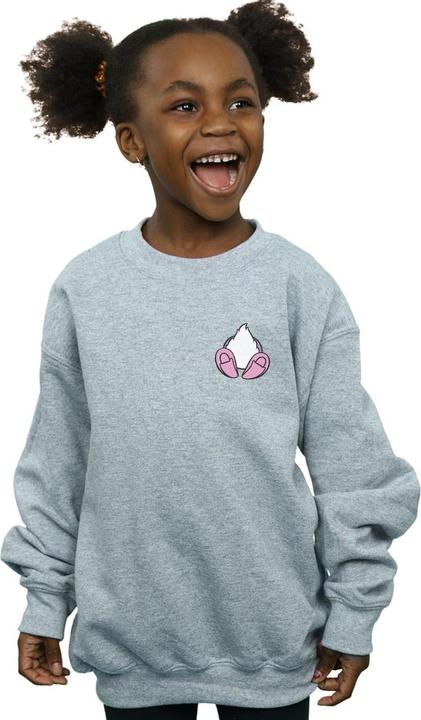 Actual product image Disney Girls Daisy Duck Backside Breast Print Sweatshirt (140, 146)