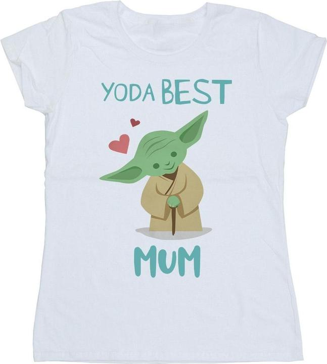 Actual product image Star Wars Womens/Ladies Yoda Best Mum Cotton T-Shirt (XL)