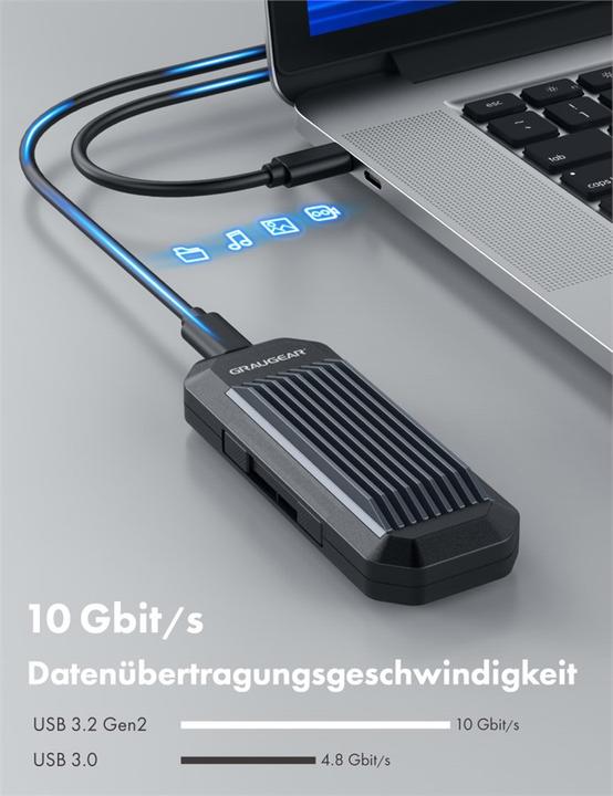 Immagine prodotto Graugear G-M202-AC-10G (M.2 2280, M.2 2230, M.2 2260, M.2 2242)