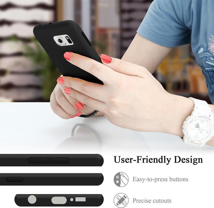 Actual product image Cadorabo TPU Liquid Silicone Case Cover (Samsung Galaxy S6 Edge)