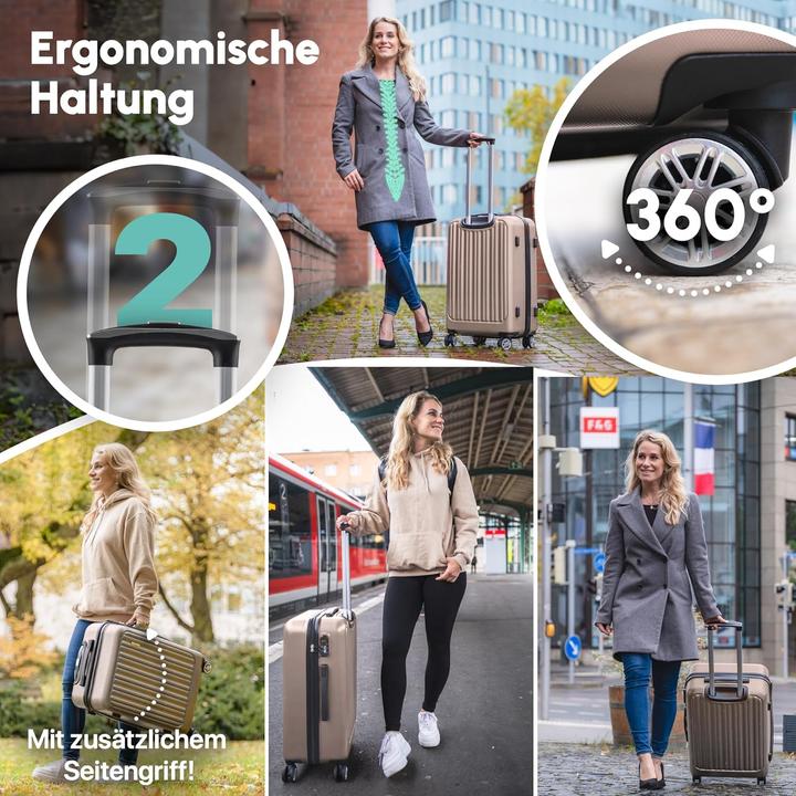Actual product image Easy Move Ergonomischer Hartschalenkoffer mit Zahlenschloss (72 l, M (50 - 90l))