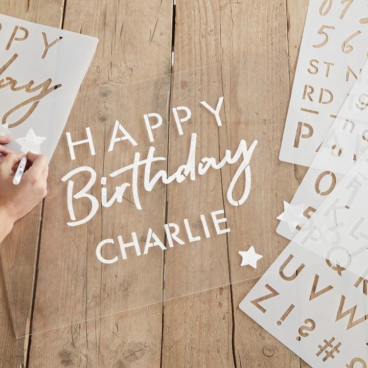 Immagine prodotto Ginger Ray Stencil lettere e numeri