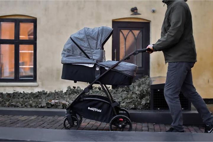 Image du produit Babytrold Mini Combi Pram Grey Melange