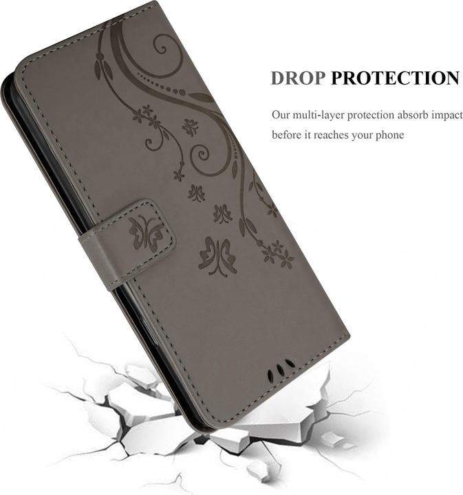 Actual product image Cadorabo Flower Book Cover (Huawei P20)