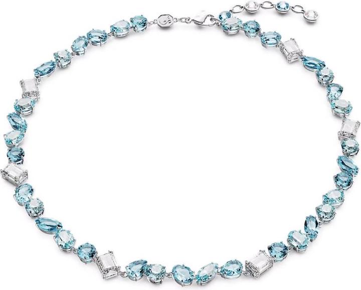 Immagine prodotto Swarovski Collana Gema Vari Tagli Blu (Metallo Swarovski, 38 - 43 cm)