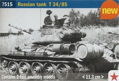 Actual product image Italeri Russian T 34/85 tank