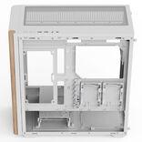 Actual product image AeroCool D501A-G-WT-v2 (white/wood) (ATX)