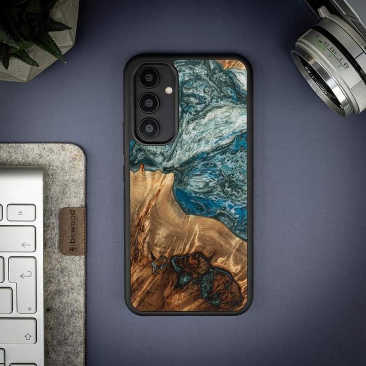 Image du produit Bewood Coque bois et résine pour Samsung Galaxy A54 5G Unique Planet Earth - bleu-vert (Samsung Galaxy A54 5G)