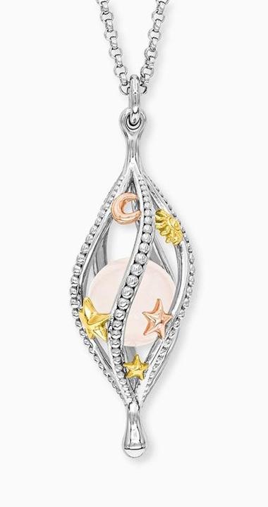 Image du produit Engelsrufer Collier Fleur de vie (Argent 925, Pierre de couleur, 60 cm)