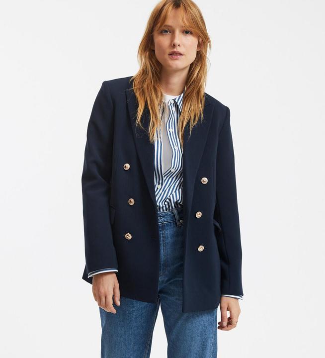 Produktbild La Redoute Collections Gerader Blazer Signature AURIANE im Offiziers-Style (38)