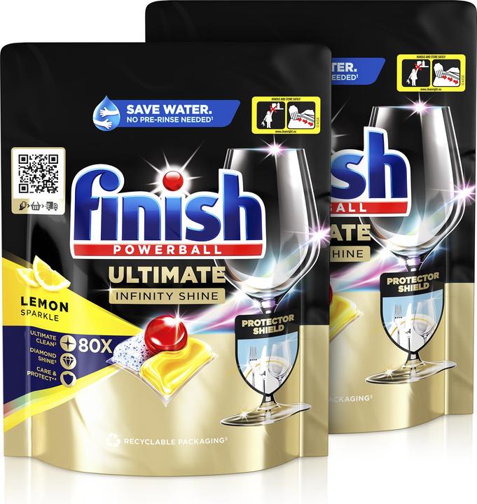 Finish Ultimate Infinity Shine Lemon DUO (Tabs, 160 x)