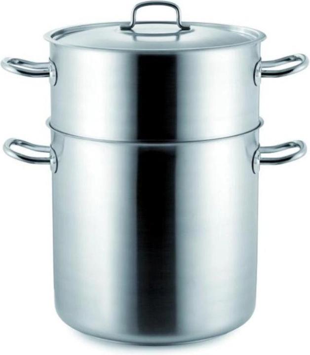Produktbild Vollrath Inox Pro Couscous Topf Set+Deckel Ø32cm H:19/32cm 15/24lt (32 cm, Pfannenset + Topfset, Edelstahl)