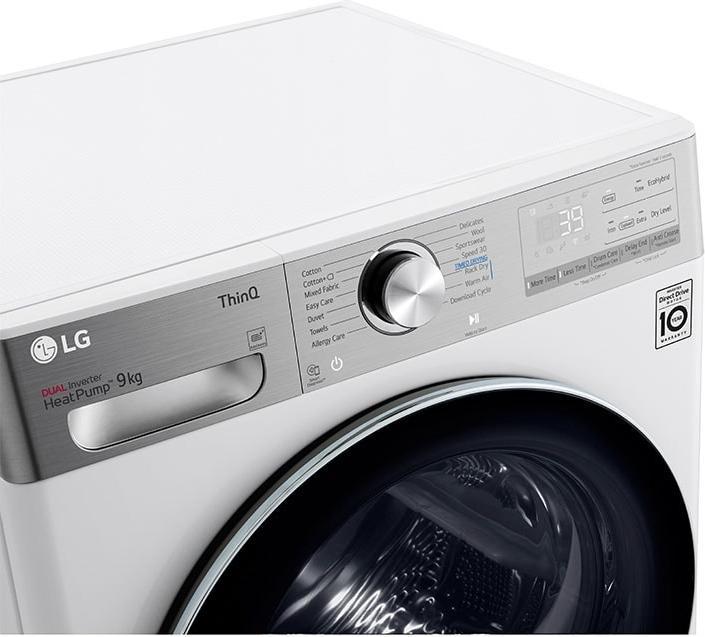 Image du produit LG RH90V9AV2QR tumble dryer Freestanding Front-load A+++ White (9 kg, Droite)