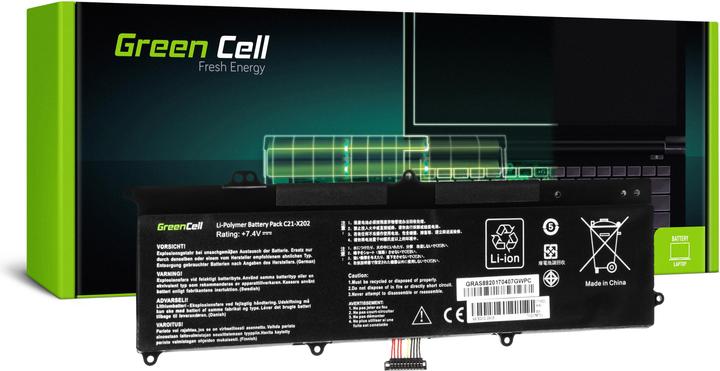 Image du produit ASUS Batterie Green Cell Cell C21-X202 pour X201E F201E VivoBook F202E Q200E S200E (4 cellules, 4500 mAh)