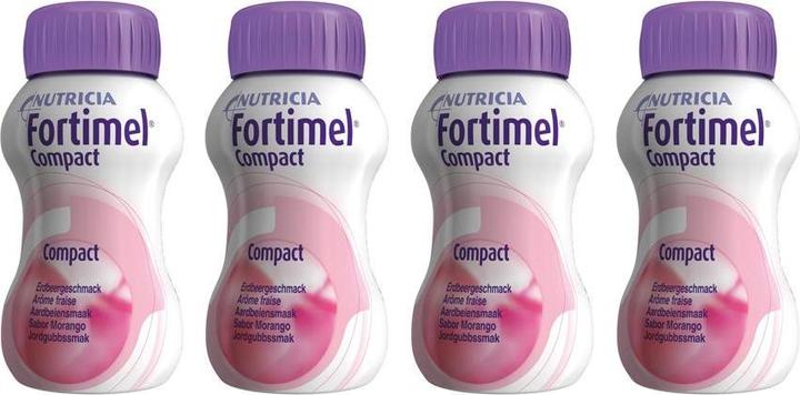 Actual product image Fortimel Compact 2.4 Strawberry (Strawberry, 4 x)