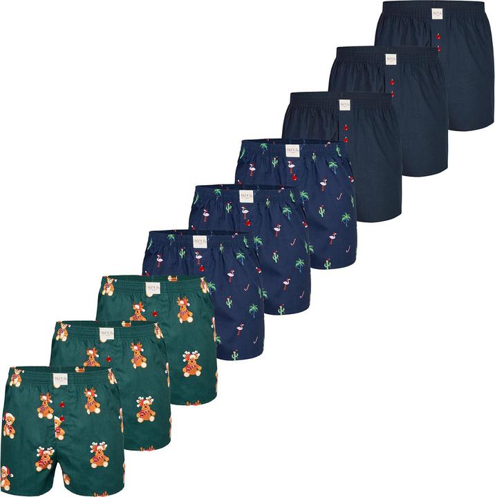 Image du produit Phil & Co. Berlin Boxer Chrstimas Boxer 9er Pack (XL, paquet de 9)