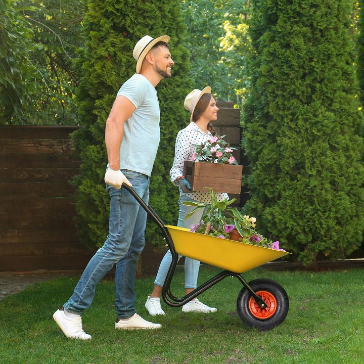 Produktbild Relaxdays Schubkarrenrad