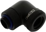 XSPC ANS G1/4 to 14mm HardTube screw-on nozzle 90?? rotatable V2 - black matt