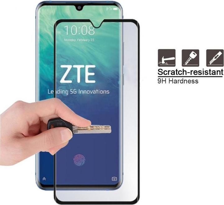 Image du produit Screenguard ZTE Axon 10 Pro Full Screen Protection en verre blindé 2.5D 9H (1 pièce(s), ZTE Axon 10 Pro)