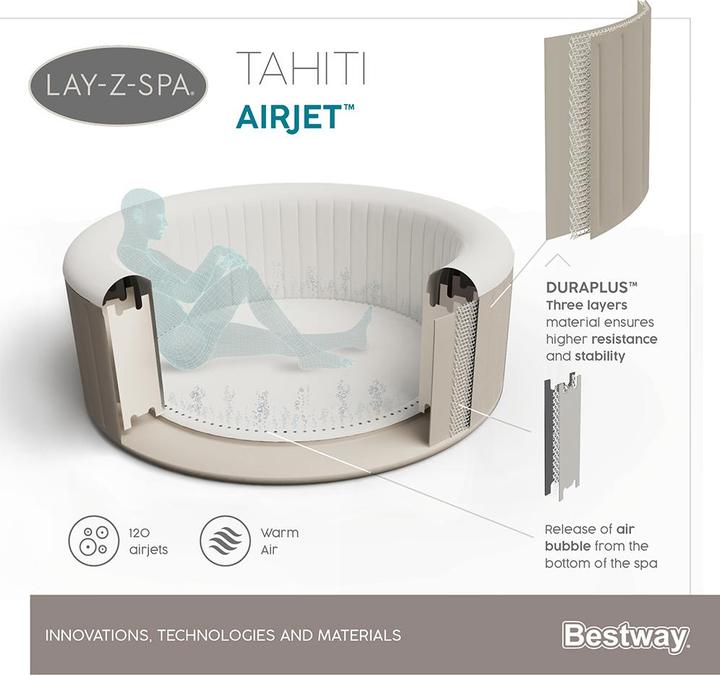 Produktbild Bestway Lay-Z-Spa Tahiti AirJet (4 Pers.)