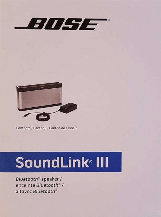 Image du produit Bose SoundLink Bluetooth III, appareil mobile (14 h, Fonctionnement sur batterie, Fonctionnement sur secteur)