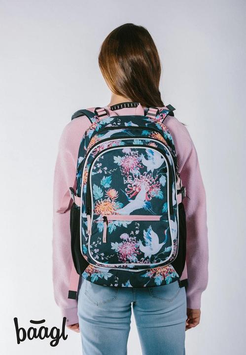 Produktbild Baagl 3-teiliges Schulrucksack-Set Birds für Mädchen