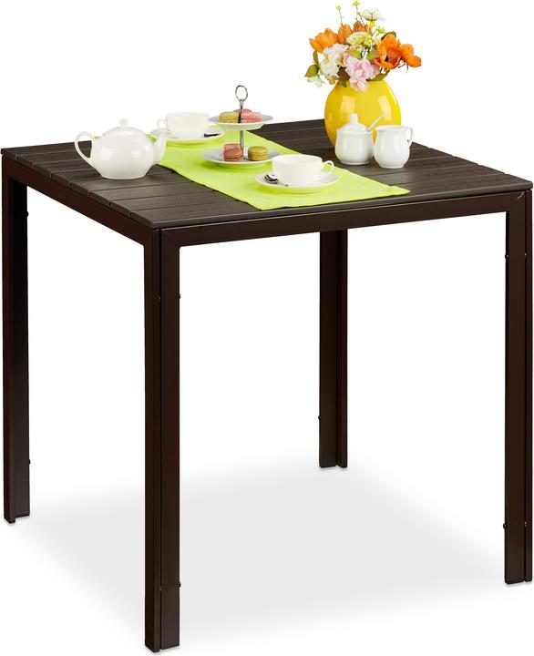 Actual product image Relaxdays garden table (77.50 cm)