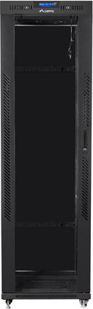 Lanberg Free Standing Rack 19 Inch Cabinet 42U 600x800 Glass Door LCD Flat Black (42 RU, 19 inch rack)