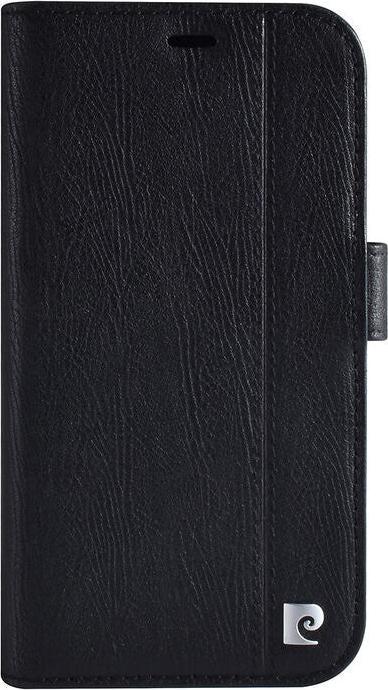 Actual product image Pierre Cardin Case iPhone 13 - Genuine leather book case black & 3 card slots No.182 (Apple iPhone 13)