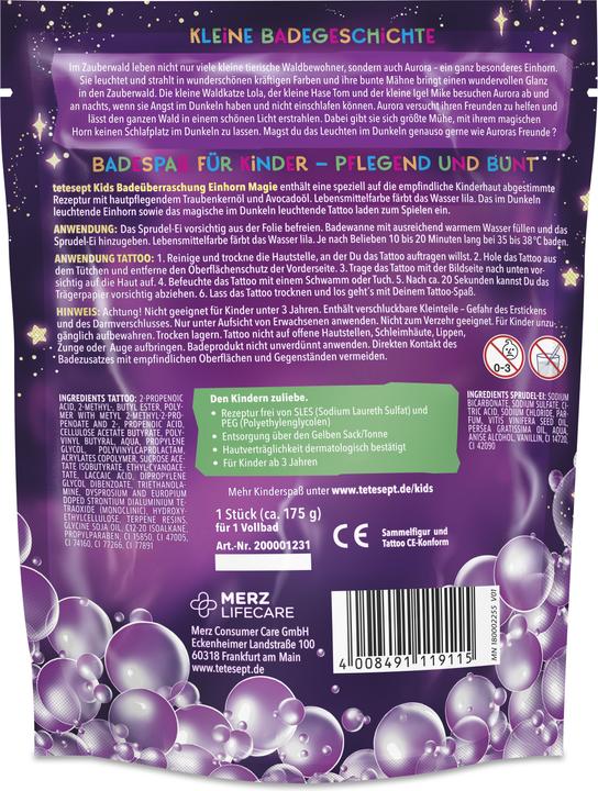 Image du produit Tetesept Kids Badeüberraschung Einhorn Magie (Perle de bain)
