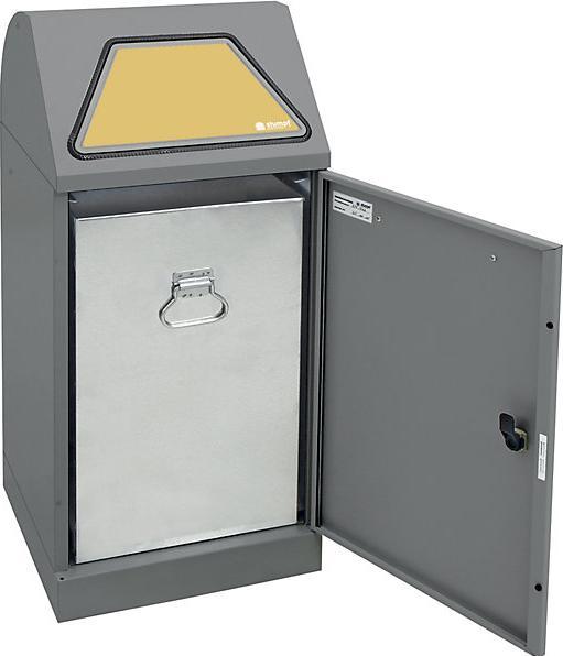 Image du produit kaiserkraft Système de collecte des déchets recyclables, volet à commande manuelle (60 l)