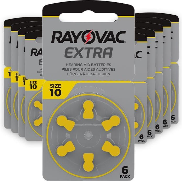 Immagine prodotto Rayovac 10 batterie extra per apparecchi acustici (60 pz., PR70, 105 mAh)