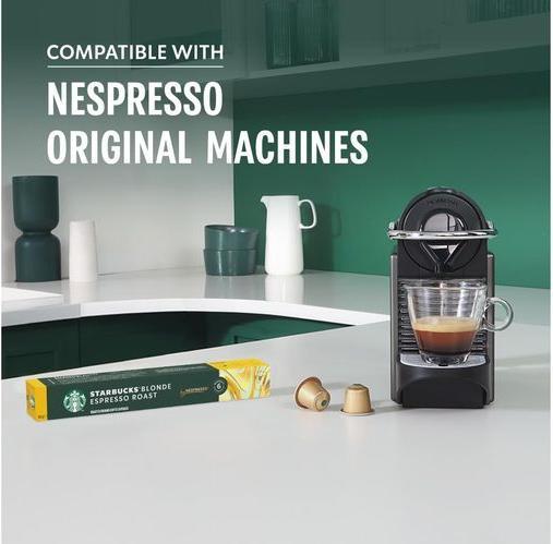 Produktbild Starbucks Kaffeekapseln Decaf Espresso Roast 12 x 10 Stück (120 x Port.)