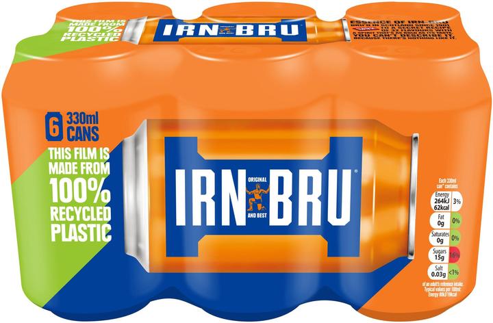 Actual product image Irn bru Soft Drink (6 x 33 cl)