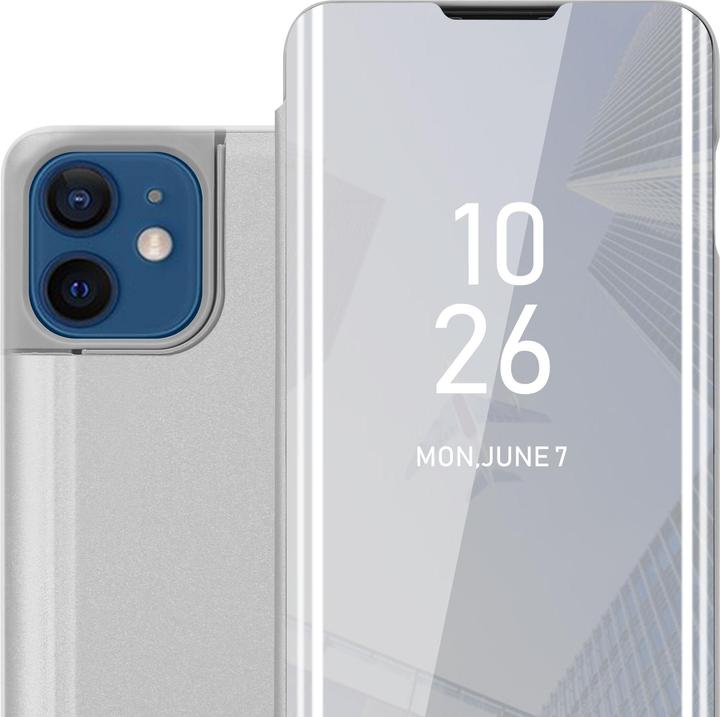 Immagine prodotto Cadorabo Copertina per specchietto retrovisore Smart View a libro (Apple iPhone 12, Realme 12 Pro+)