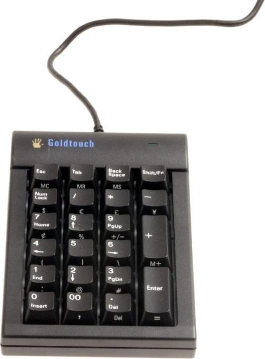 Produktbild Evoluent Goldtouch Tastatur USB Numerisch (DE, Kabelgebunden)