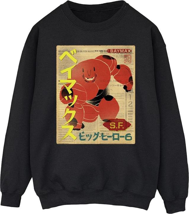 Disney Big Hero 6 Baymax Baymax Newspaper Sweatshirt (XXL)