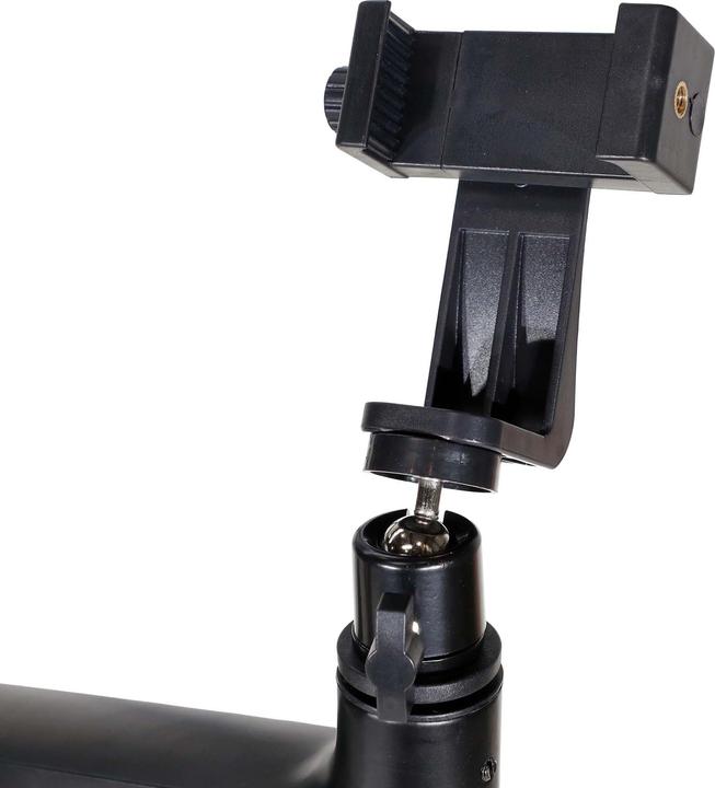 Image du produit Wiltec trépied 4en1 support de téléphone portable enroulable lumière annulaire installation de streaming (Matières plastiques, Métal)