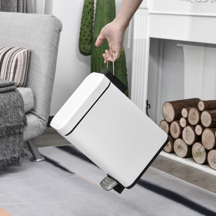 Actual product image Homcom Waste bin with foot pedal (5 l)