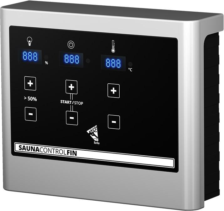 Actual product image Karibu Fiona 2 with roof rim (9 KW external control)