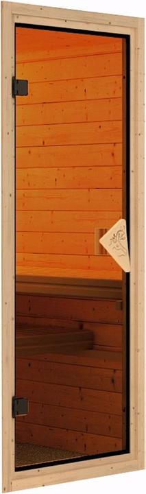 Actual product image Karibu Fiona 2 with roof rim (9 KW Bio external control)