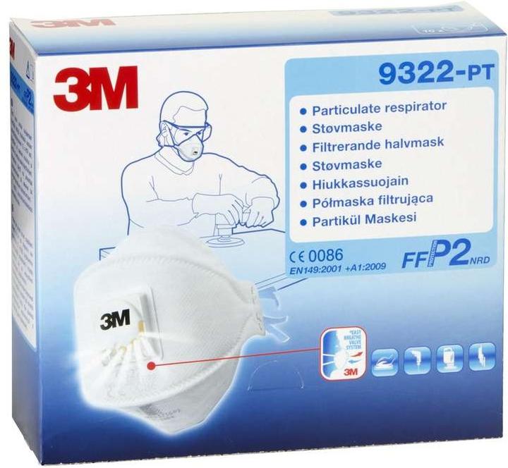 Actual product image 3M Respirator 9322-PT (FFP2, 1 x)