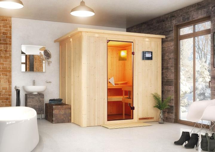 Immagine prodotto Karibu Daria con ghirlanda sul tetto (Comando esterno Plug & Play da 3,6 KW)