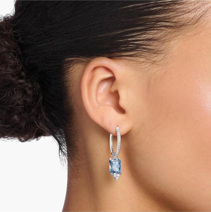 Actual product image Thomas Sabo Creoles Aqua Stone silver (925 silver)