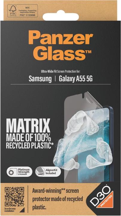 Actual product image PanzerGlass Matrix (1 Piece, Samsung Galaxy A55)