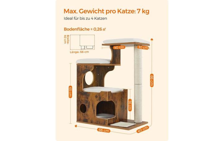 Produktbild Feandrea Sila (86 cm, Schwarz, Rustikales Braun)