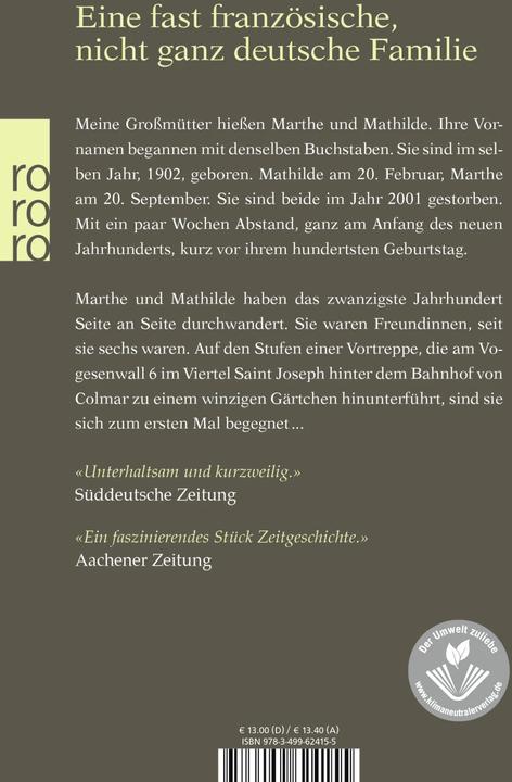 Produktbild Marthe und Mathilde (Deutsch, Pascale Hugues, 2010)