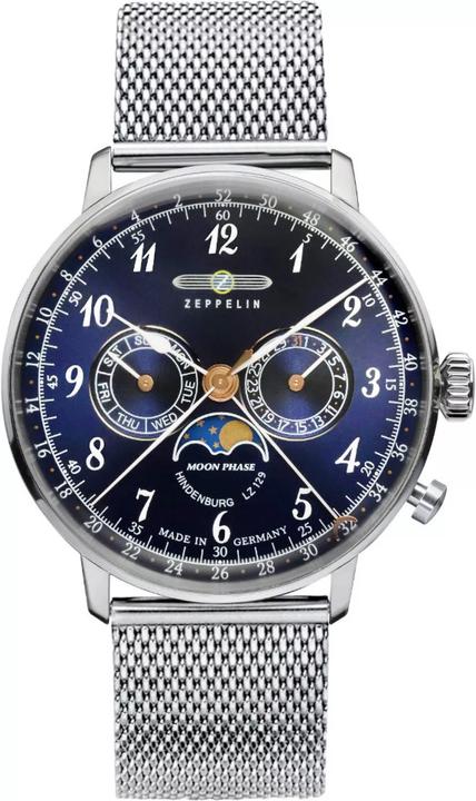 Produktbild Zeppelin LZ129 Hindenburg 7036M-3 Quarzblaue Uhr (259102) (Analoguhr, 40 mm)
